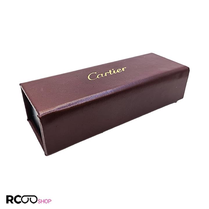 قاب عینک زرشکی رنگ کارتیه Cartier اهنربایی و مستطیلی مدل 991922